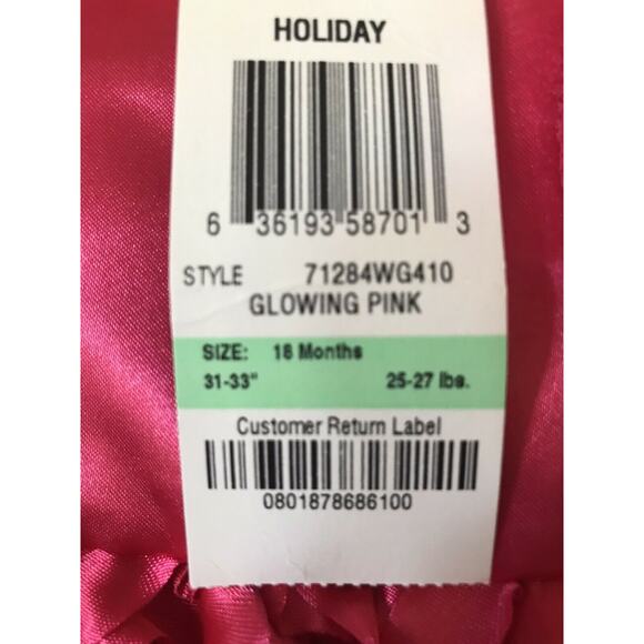 First Impressions Rosette Rose Floral 2 Piece Toddler Girls' Dress Set Size 18M - Picture 6 of 7